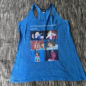 Disney Store Princess Dramatic Workout Tank THIN MATERIAL Ariel Jasmine